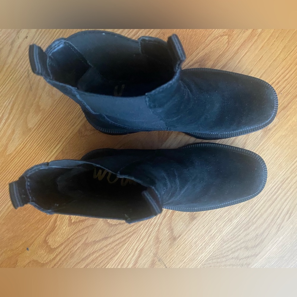 Sam Edelman Black Suede Chelsea Boots (Laguna) - Picture 5 of 11